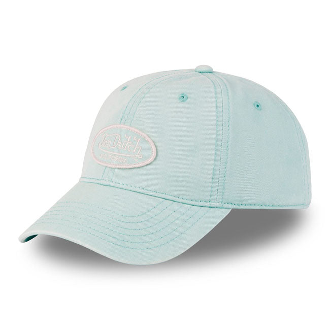 Von Dutch Badge Logo Cap Light Blue  - Customhoj