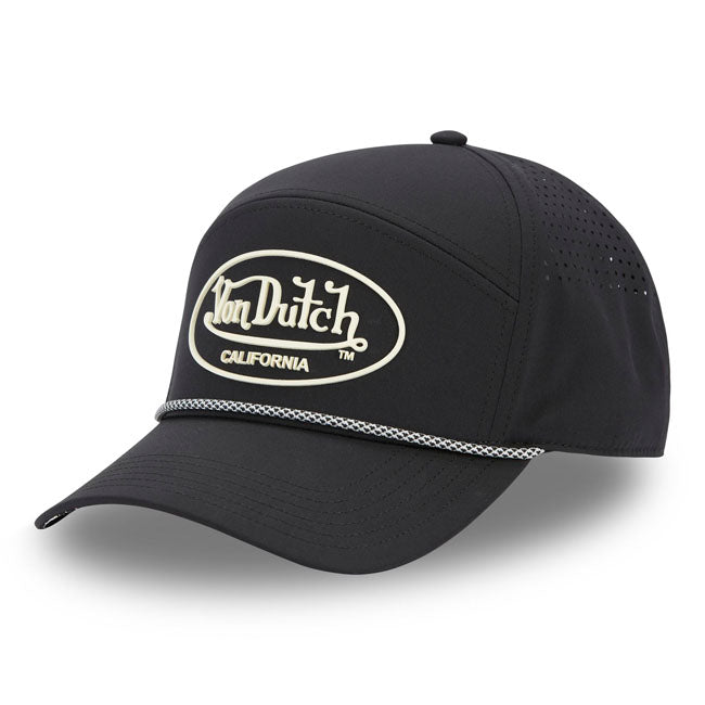 Von Dutch Cord Cap Black  - Customhoj