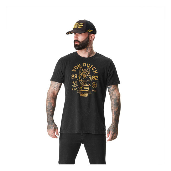 Von Dutch Hard T-Shirt Anthracite / S  - Customhoj