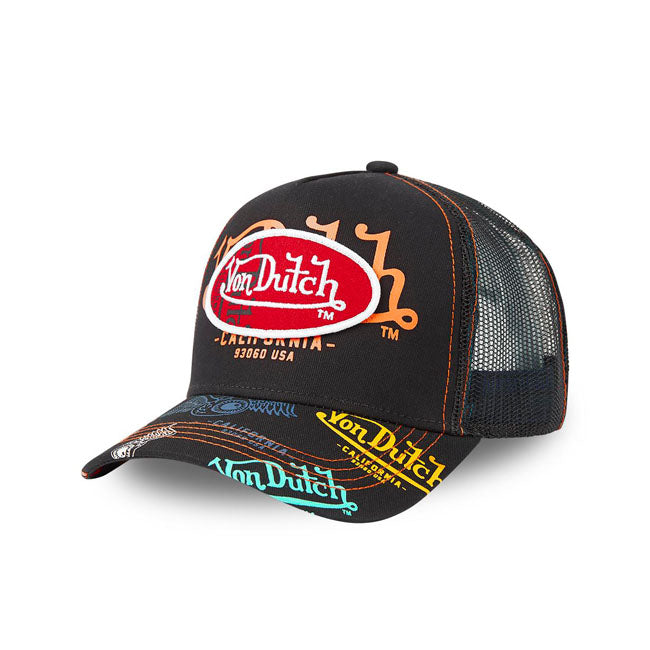 Von Dutch Logo Everywhere Cap  - Customhoj
