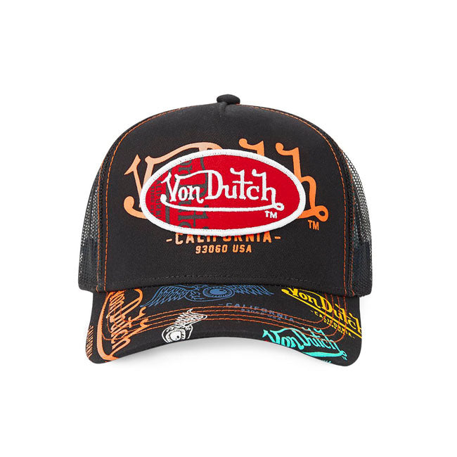 Von Dutch Logo Everywhere Cap  - Customhoj