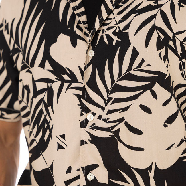 Von Dutch Palm Short Sleeve Shirt  - Customhoj