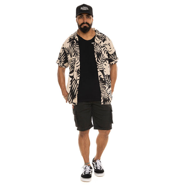 Von Dutch Palm Short Sleeve Shirt  - Customhoj
