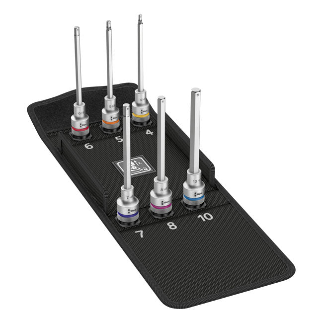 Wera Socket Set Wera Zyklop 1/2" Drive Extended Hex Socket Bit Set Metric Sizes Customhoj