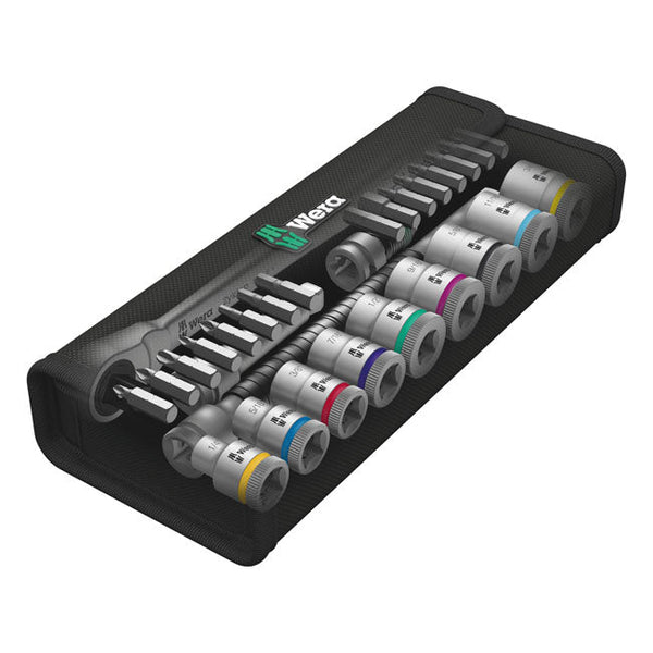 Wera Socket Set Wera Zyklop Metal Ratchet Switch Kit 3/8" Drive 29-pcs US Sizes Customhoj