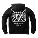 West Coast Choppers Dominator Zip Hoodie Black / S  - Customhoj