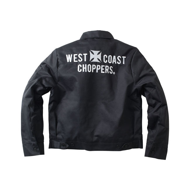 West Coast Choppers Lined Block Work Jacket Black / S  - Customhoj