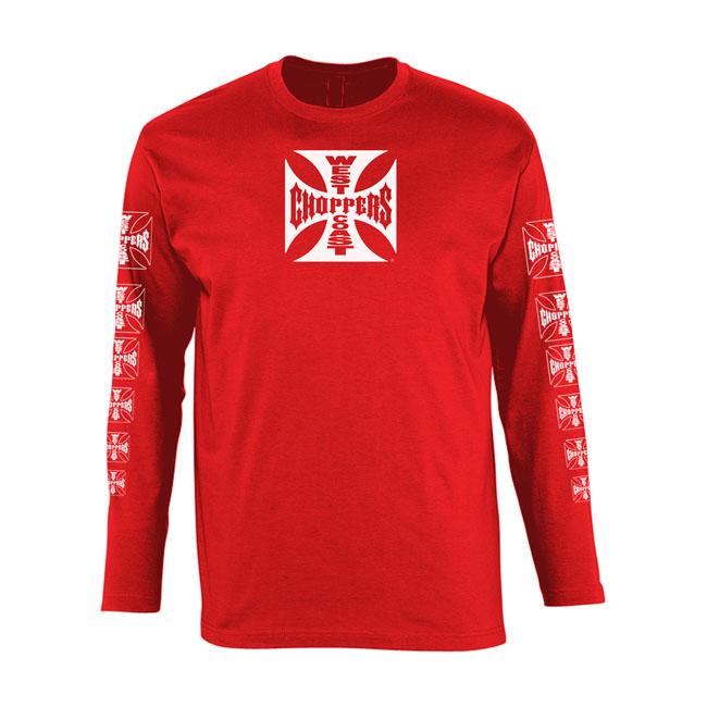 West Coast Choppers Longsleeve Red / S West Coast Choppers OG Logo ATX Longsleeve Customhoj