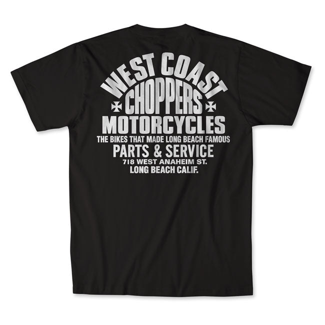 West Coast Choppers Parts T-Shirt Black/White / S  - Customhoj