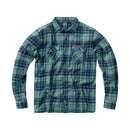 West Coast Choppers Rigid Flannel Shirt Green Navy / S  - Customhoj