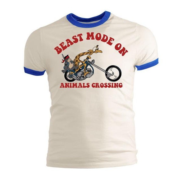 13 and a half magazine T-shirt 13 1/2 Beast Mode Ringer T-Shirt Offvit Customhoj