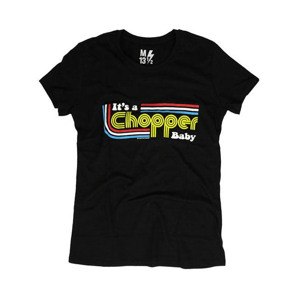 13 and a half magazine T-shirt dam 13 1/2 It'S A Chopper Baby Dam T-Shirt Svart Customhoj