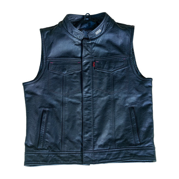 13 And A Half Magazine Vest S 13 1/2 Night Rider Leather Vest Customhoj
