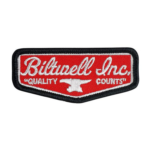 BILTWELL Patch Biltwell Shield Patch Röd/Grå/Svart Customhoj