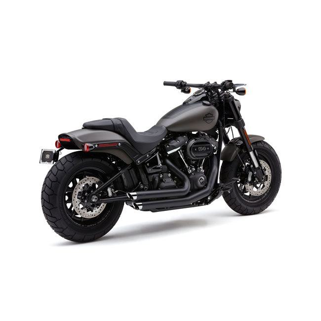 Cobra HD Softail Exhaust System FXFB/S Fat Bob 18-21 / Black Cobra Speedster SlashDown Exhaust Softail 18-21 Black / Chrome Customhoj