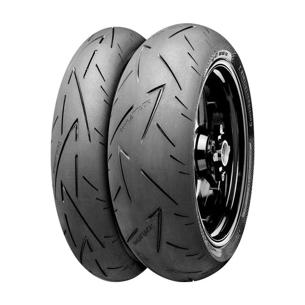 CONTINENTAL Däck 17" 110/70ZR17M/C TL 54W Continental ContiSportAttack 2 Framdäck MC 17" Customhoj