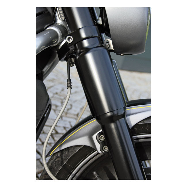 CULTWERK Damask / Gaffelkåpa / Bälg Cult-Werk 2-piece lower fork tube cover kit. Softail 13-21 / Dyna 07-17 / V-Rod 02-17 Customhoj