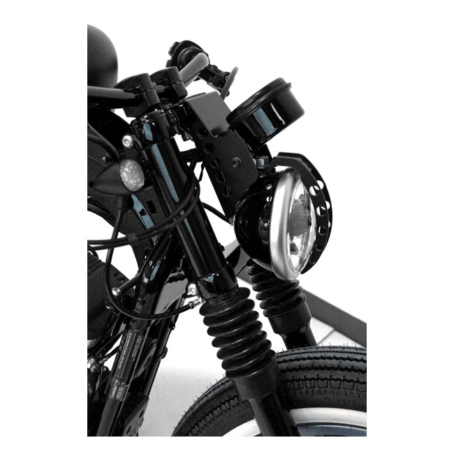 CULTWERK Damask / Gaffelkåpa / Bälg Cult-Werk 6-piece fork tube cover kit. Rubber boots. Sportster 04-21 / Dyna 06-17 / FXBR/S 18-21 Customhoj