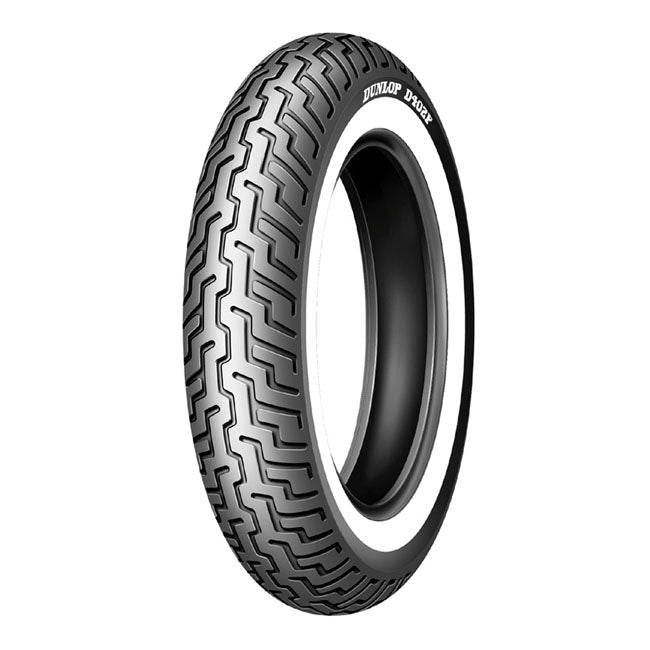 DUNLOP Däck 21" MH90-21 54H Medium White Wall Dunlop D402 HD Framdäck MC 21" Customhoj