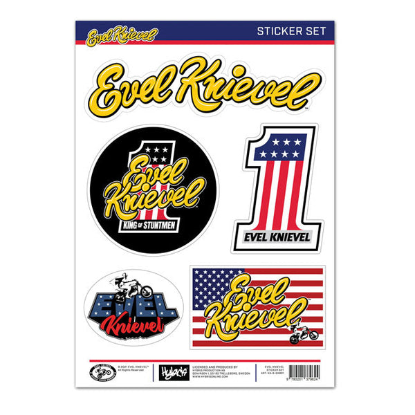 Evel Knievel Klistermärke Evel Knievel Sticker Set Customhoj