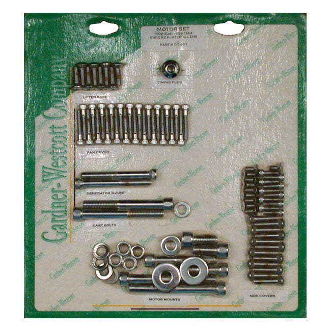 GARDNER-WESTCOTT Skruvkit Harley GW Motor Screw Set Insex HD 36-21 Customhoj