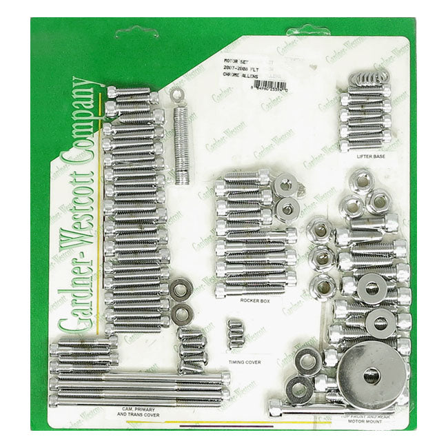 GARDNER-WESTCOTT Skruvkit Harley GW Motor Screw Set Insex HD 36-21 Customhoj