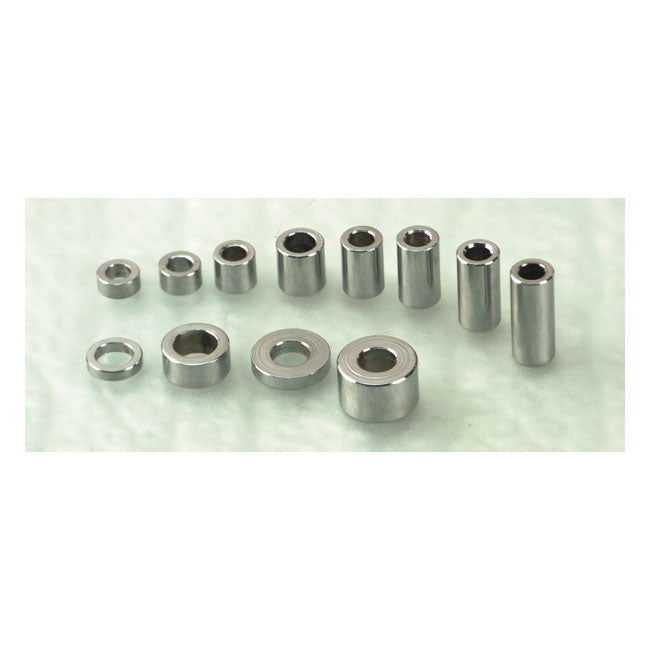 GARDNER-WESTCOTT Spacers 1/4" GW Spacers Krom ID: 1/4" Flera längder Customhoj