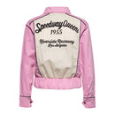 KING KEROSIN Jacka dam Queen Kerosin Speedway Queens Jacka old Pink/White Customhoj