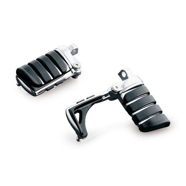 Kuryakyn Footpegs Harley All H-D male mount (excl. rider/passenger on: 18-21 Softails; 20-21 Livewire. excl. rider location on: 15-20 XG; 10-21 XL1200X/XS; 11-20 XL1200C; 12-16 XL1200V) Kuryakyn Switchblade Footpegs for Harley Customhoj