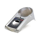 MCS Instrumentkåpa Krom Die-cast aluminum Instrumentkåpa 68-90 style. Krom / Svart Customhoj