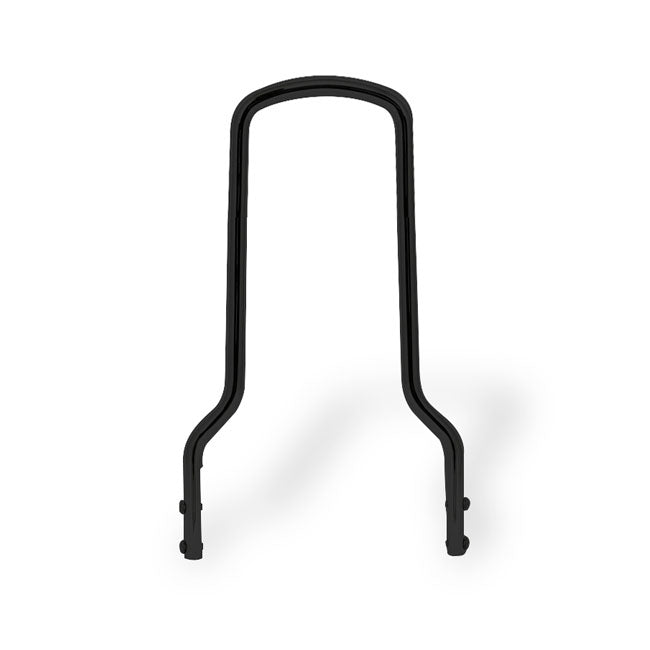 MCS Sissy Bar Black / 8.75" (22.2cm) wide x 15" (38.1cm) high Round Bar Pointed Sissy Bar Uprights Customhoj