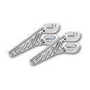 MCS Strålkastarfäste Krom / 35-37mm Fingers Strålkastarfäste Långa Svart / Korm Customhoj