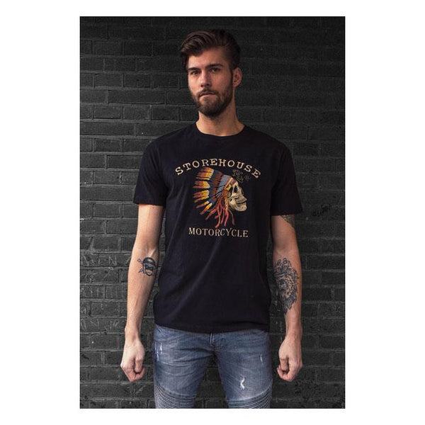 MCS T-shirt Mcs Indian Skull T-Shirt Svart Customhoj