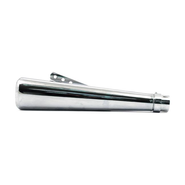 MCS Universal Slip-On Chrome Moonshine Bruiser Slip-On Muffler Universal 17-1/2" Black / Chrome Customhoj