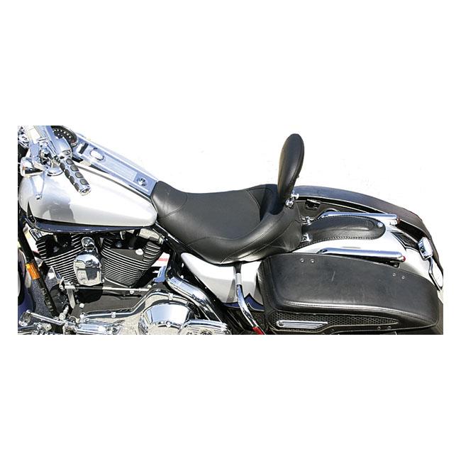 MUSTANG HD Touring/Trike sadlar Mustang Standard Touring Solo Sadel Ryggstöd Flhr; Flhx Customhoj