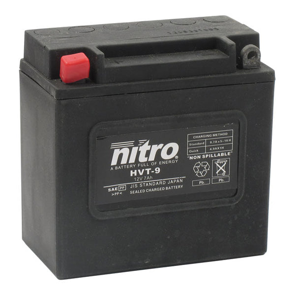 NITRO Batteri AGM/Gel Nitro AGM HVT Batteri 7Ah 12V Customhoj