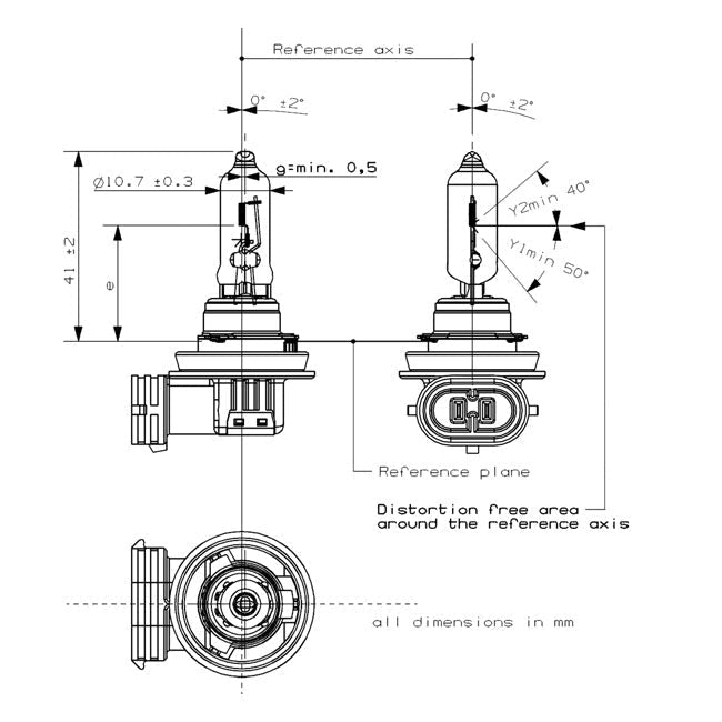 PHILIPS H9 Philips Lampa H9 Customhoj