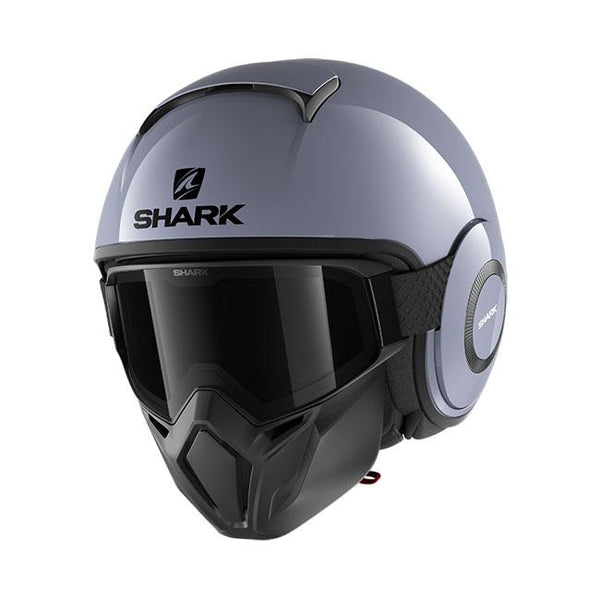 SHARK HELMETS Öppen hjälm Shark Street Drak Hjälm Blank Graphite Grå Customhoj