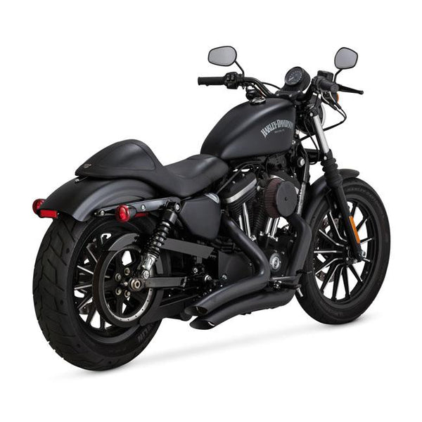 VANCE&HINES HD Sportster Exhaust System Vance & Hines 2-1/2" Big Radius 2-2 Avgassystem Krom XL 14-20 Customhoj