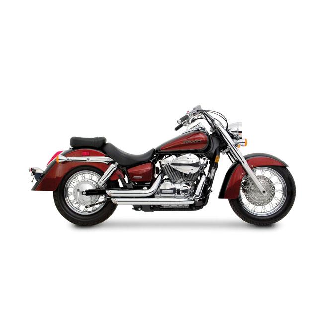 VANCE&HINES Honda avgassystem V&H Shortshots Staggered 2-2 avgassystem Krom Phantom; Shadow; Customhoj