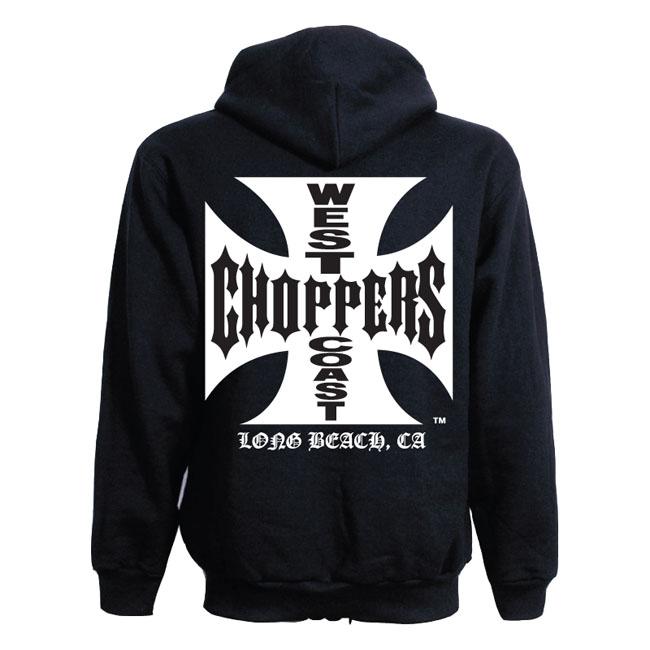 WEST COAST CHOPPERS Hoodie WCC Og Classic Zip Hoodie Svart Customhoj